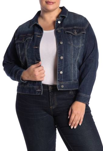 Imbracaminte femei caslon classic denim jacket plus size med blue wash