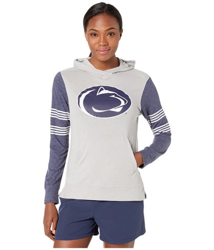 Imbracaminte femei champion penn state nittany lions color blocked long sleeve hoodie cool greygear navy