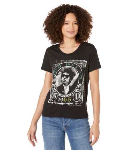 Imbracaminte femei chaser bob dylan quotvintage 65quot short sleeve everybody tee true black