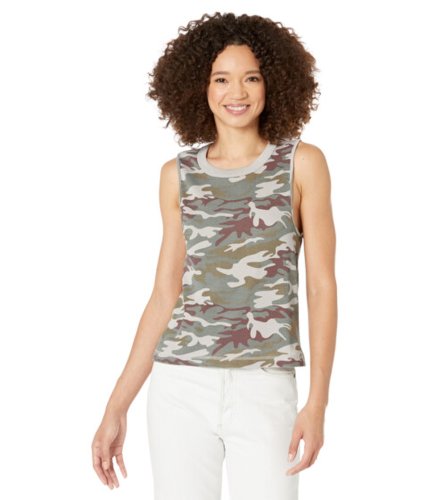 Imbracaminte femei chaser recycled vintage rib muscle tank desert camo