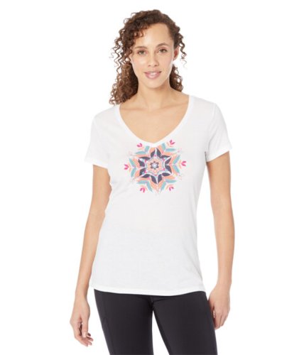 Imbracaminte femei columbia daisy daystrade ii v-neck whitefloral leafscape