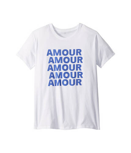 Imbracaminte femei cotton on teen classic slogan t-shirt amour amourwhite