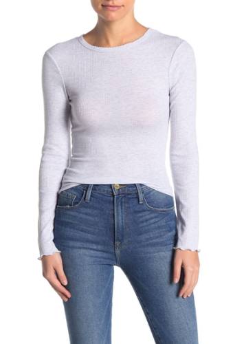 Imbracaminte femei cotton on the sister rib knit t-shirt silver marle