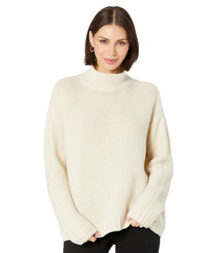 Imbracaminte femei eileen fisher boxy pullover in lofty recycled cashmere wool soft white