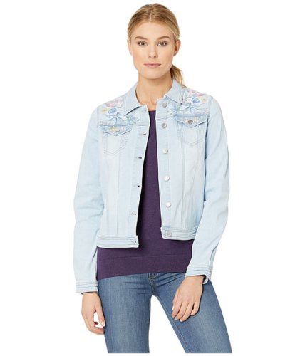 Imbracaminte femei fdj french dressing jeans statement denim pastel embroidered jacket celestial