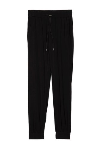 Imbracaminte femei femme by design drawcord woven pants black