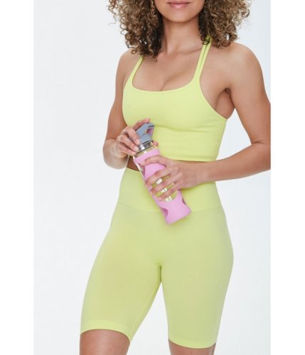Imbracaminte femei forever21 active seamless 7-inch biker shorts lime