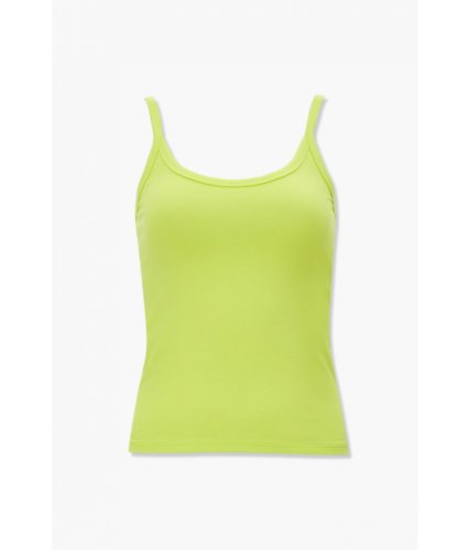Imbracaminte femei forever21 basic cotton-blend cami neon green