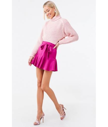 Imbracaminte femei forever21 belted mini skirt magenta