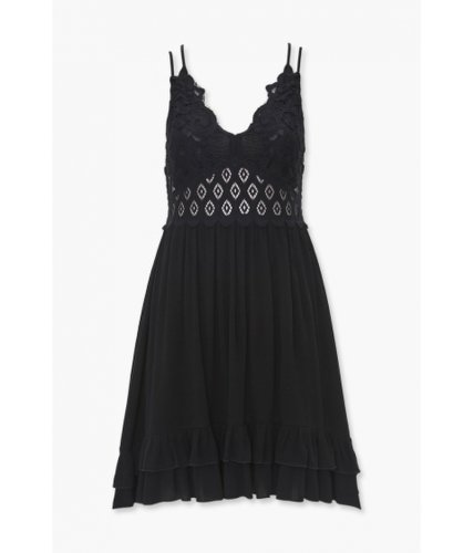 Imbracaminte femei forever21 caged cami lace dress black