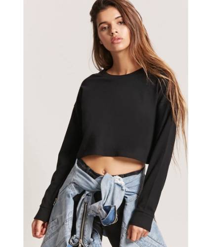 Imbracaminte femei forever21 dropped sleeve top black