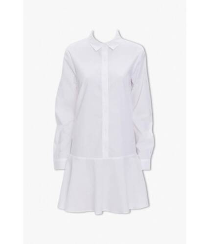 Imbracaminte femei forever21 flounce-hem shirt dress white