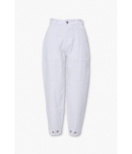 Imbracaminte femei forever21 high-rise ankle pants white