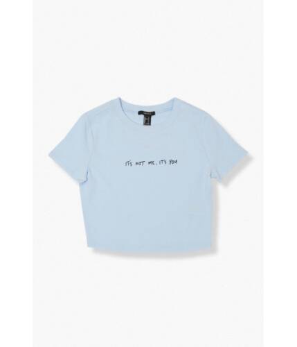 Imbracaminte femei forever21 its not me its you graphic tee blueblack
