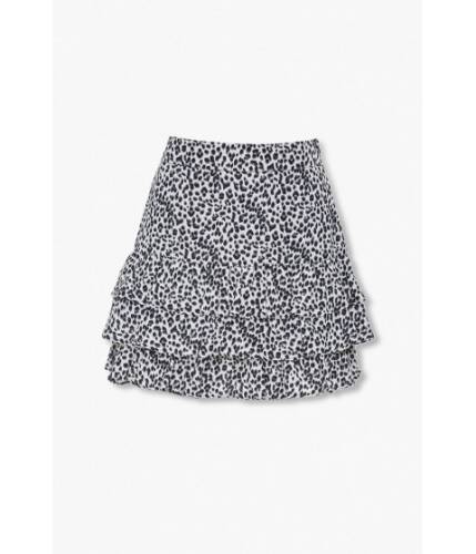 Imbracaminte femei forever21 leopard print mini skirt creamblack