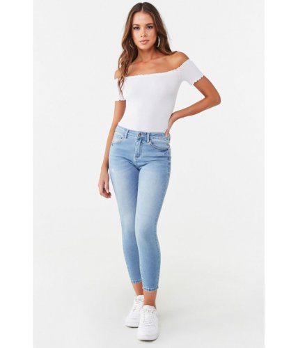 Imbracaminte femei forever21 push-up high-waisted skinny jeans light denim