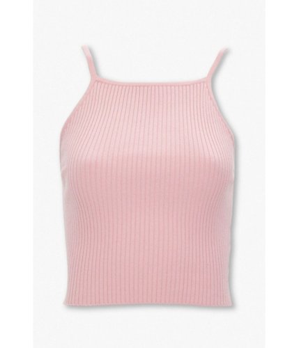 Imbracaminte femei forever21 ribbed cropped cami pink