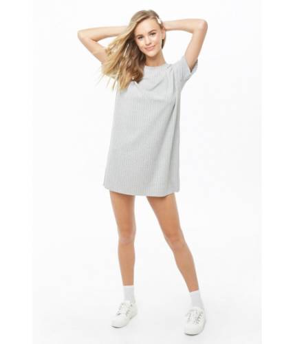 Imbracaminte femei forever21 ribbed knit t-shirt dress heather grey