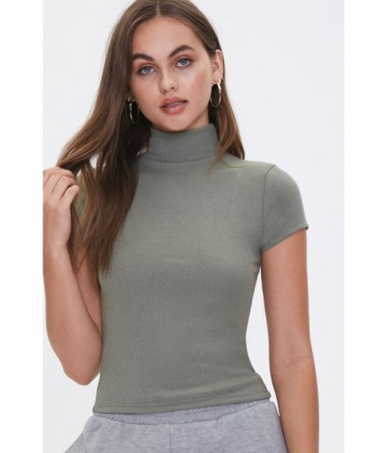 Imbracaminte femei forever21 ribbed turtleneck top taupe