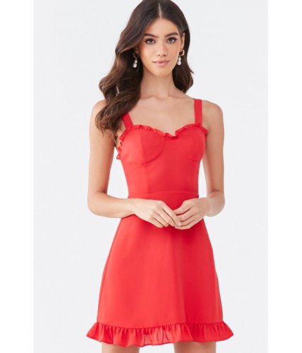 Imbracaminte femei forever21 ruffled mini dress red