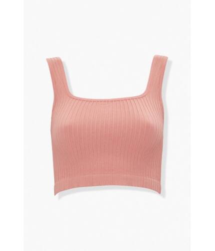 Imbracaminte femei forever21 seamless ribbed crop top rose