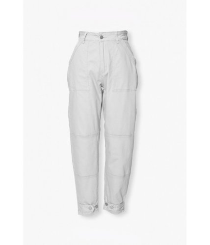 Imbracaminte femei forever21 tab-cuffed ankle pants ivory