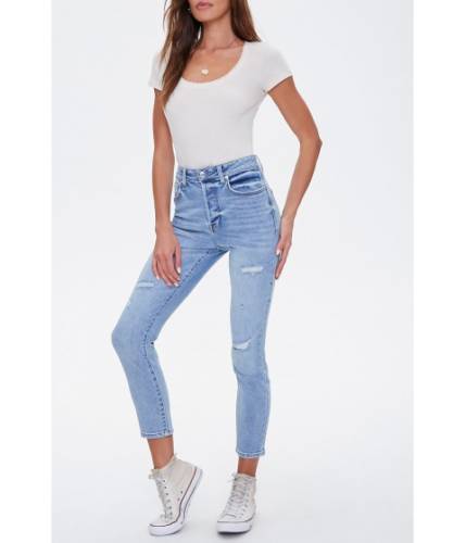 Imbracaminte femei forever21 the westwood distressed jeans denim