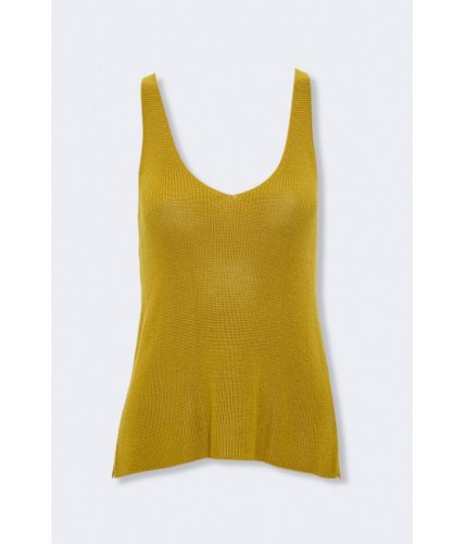 Imbracaminte femei forever21 vented sweater-knit tank top citron