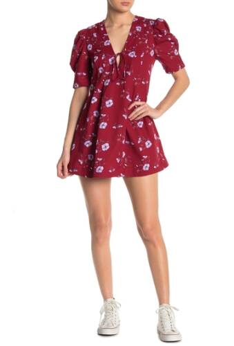 Imbracaminte femei free people adelle floral tunic red