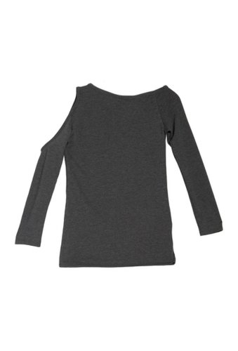 Imbracaminte femei go couture one cold shoulder sweater charcoal