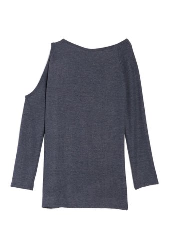 Imbracaminte femei go couture one cold shoulder sweater navy