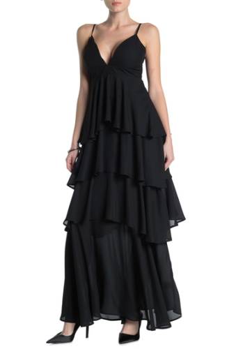 Imbracaminte femei gracia tiered sleeveless maxi dress black