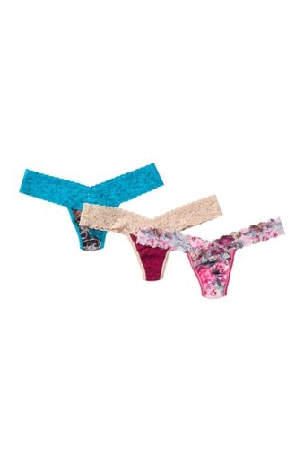Imbracaminte femei hanky panky low rise lace thongs - pack of 3 chinoiscrchflora