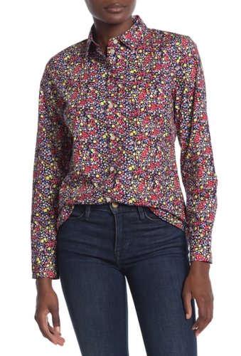 Imbracaminte femei j crew factory ditsy floral button down shirt mitsy ditsy navy pop