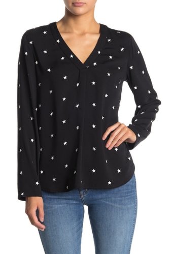 Imbracaminte femei j crew star printed daped blouse black