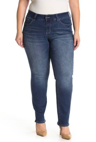 Imbracaminte femei jag jeans hanna straight leg jeans plus size flatiron w