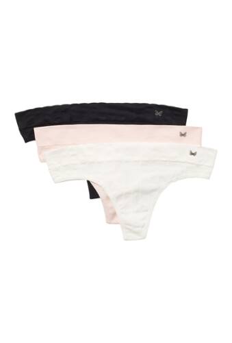 Imbracaminte femei jessica simpson microfiber thong - pack of 3 angel wing printthistleombre
