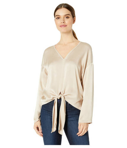 Imbracaminte femei joa easy v-neck front tie top champagne