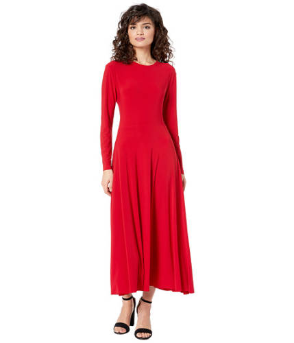 Imbracaminte femei kamalikulture long sleeve flared dress red