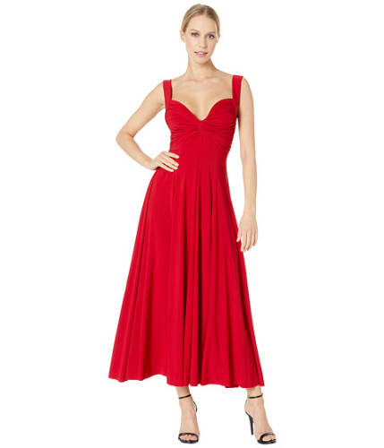 Imbracaminte femei kamalikulture sleeveless flared twist midcalf dress red