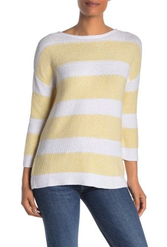 Imbracaminte femei kinross textured striped boatneck sweater whitesunray