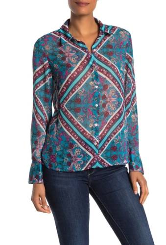 Imbracaminte femei kut from the kloth camile floral print blouse teal jm