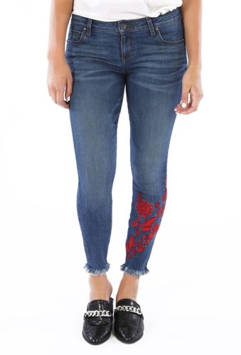 Imbracaminte femei kut from the kloth connie embroidered ankle skinny jeans product wmediu