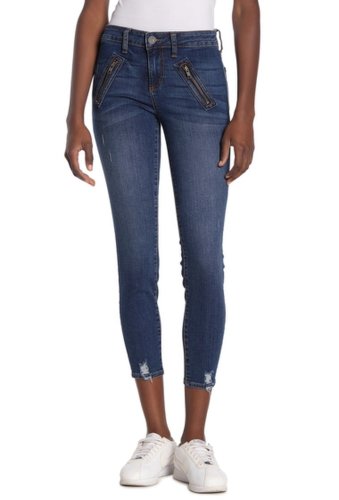 Imbracaminte femei kut from the kloth connie zip detail ankle jeans pardon wdk sto