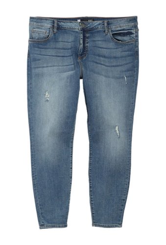 Imbracaminte femei kut from the kloth donna ankle skinny jeans plus size galvanized wme
