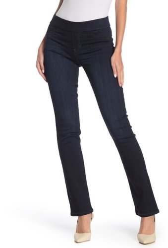 Imbracaminte femei liverpool jeans co jillian pull-on straight leg jeans estrella med dark dunmore da