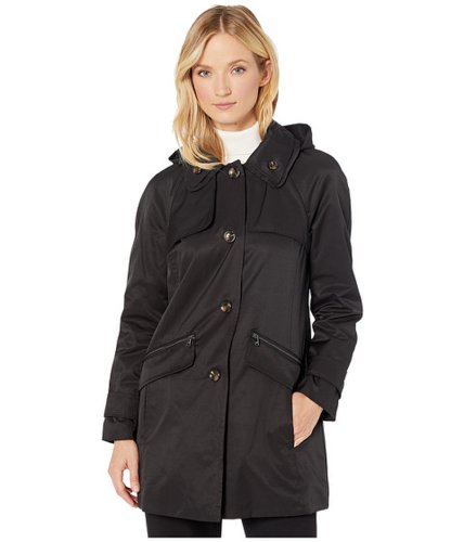Imbracaminte femei london fog beth walker coat with removable hood black