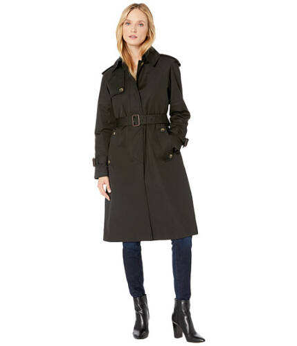 Imbracaminte femei london fog megan heritage trench coat with removable lining black