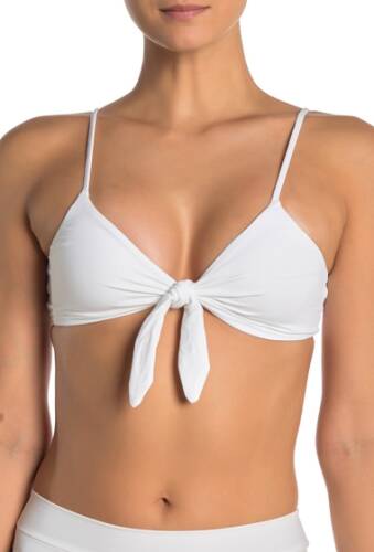 Imbracaminte femei lspace flash back knot front bikini top white