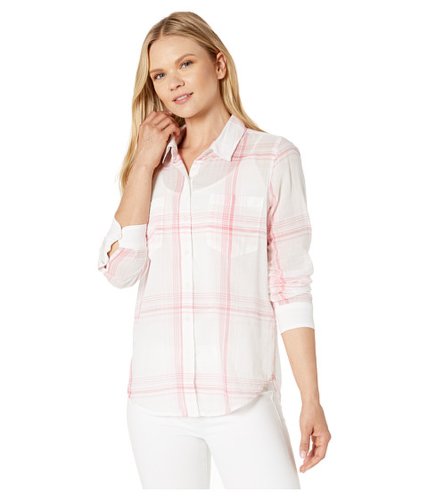 Imbracaminte femei lucky brand ashley button front shirt pink multi